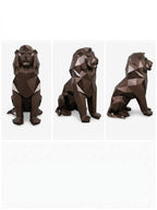 Lion-Inspired Geometric Sculpture